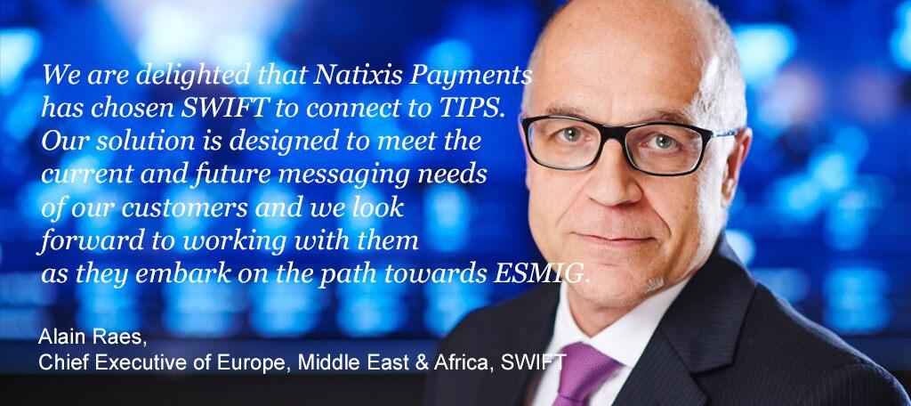 Alain Raes, Chief Executive of Europe, Middle East & Africa, Swift