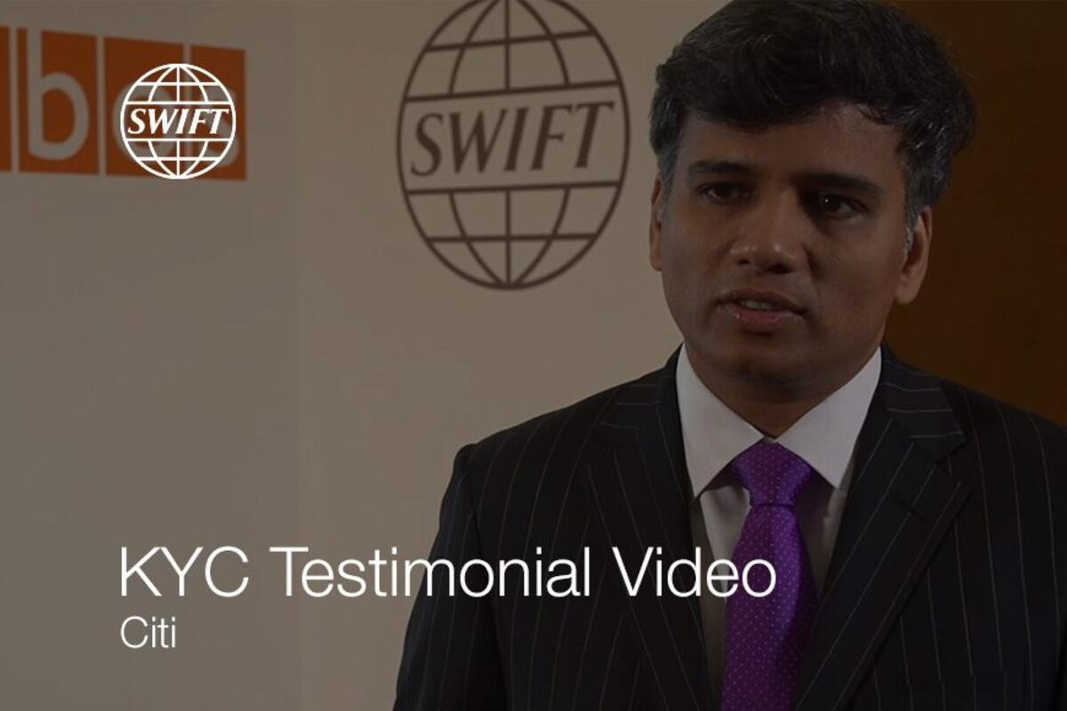 Sam Kalyanam of Citi outlines advantages of using The KYC Registry. 