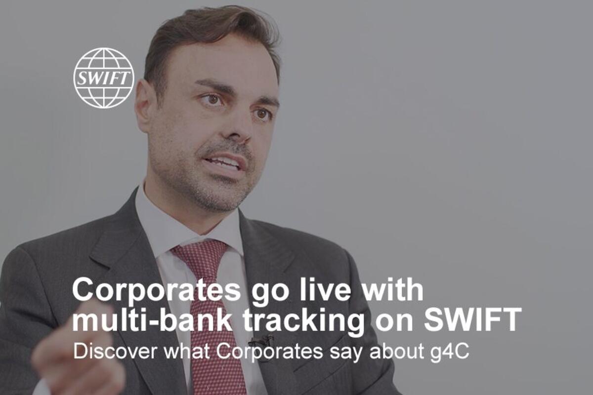Corporates go live with multi-bank tracking on SWIFT