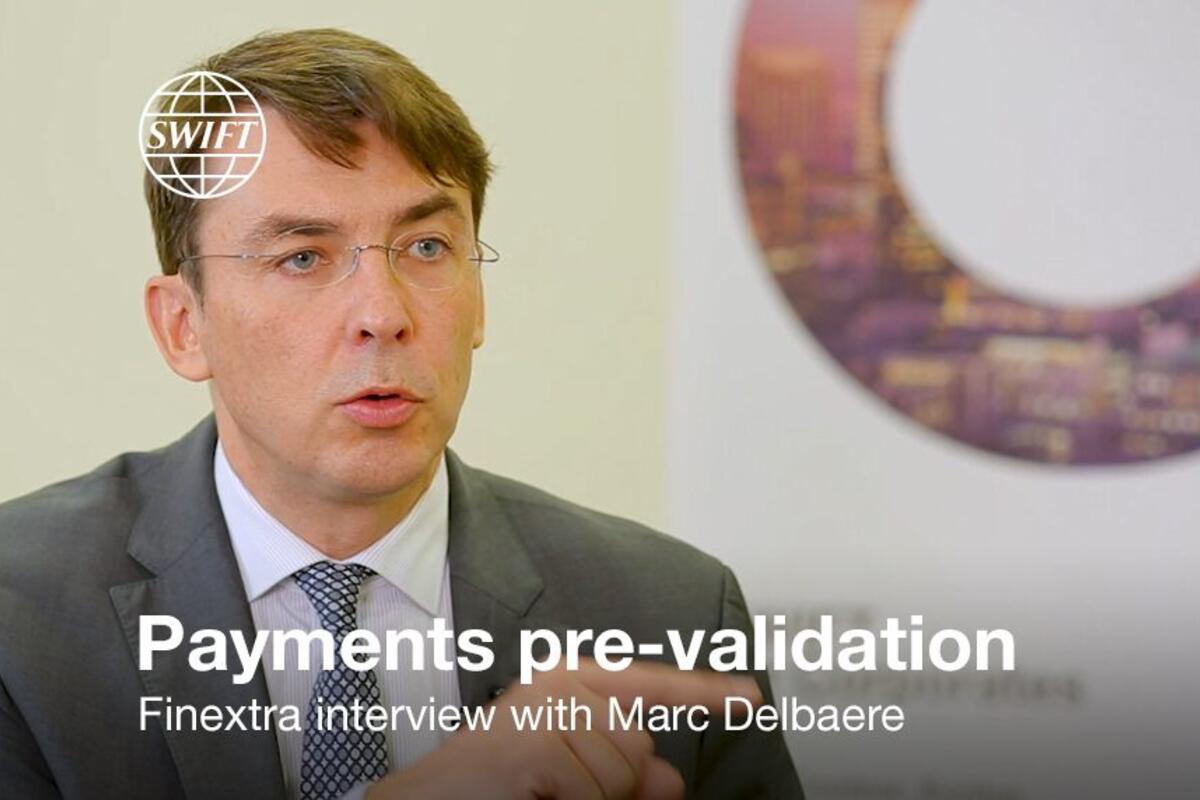 Finextra interview with Marc Delbaere on payments pre-validation