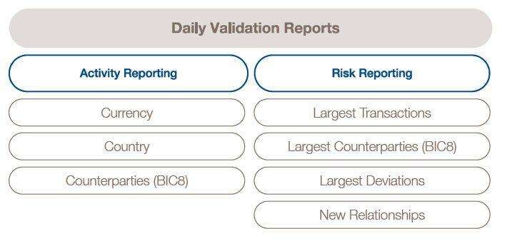 Daily Validation Reports infographics Daily Validation Reports infographics
