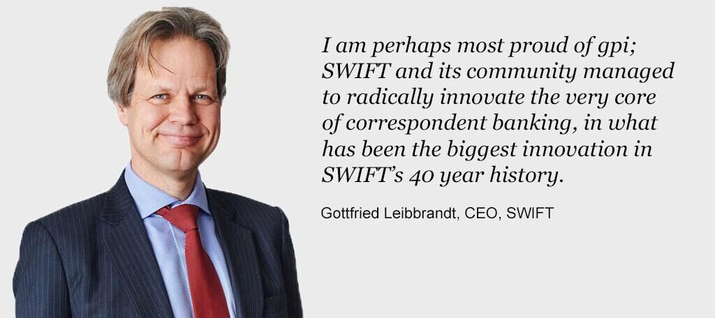 Gottfried Leibbrandt, SWIFT announces CEO transition