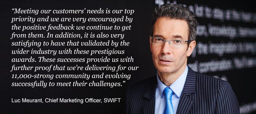 SWIFT wins trio of prestigious industry awards
