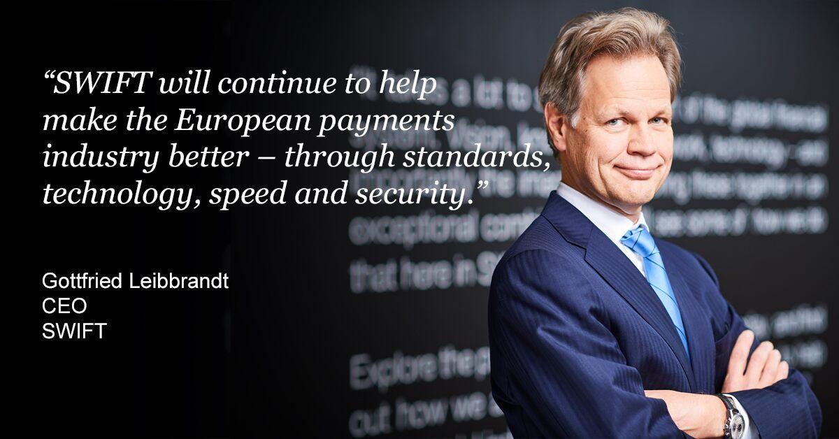 Gottfried Leibbrandt, SWIFT CEO