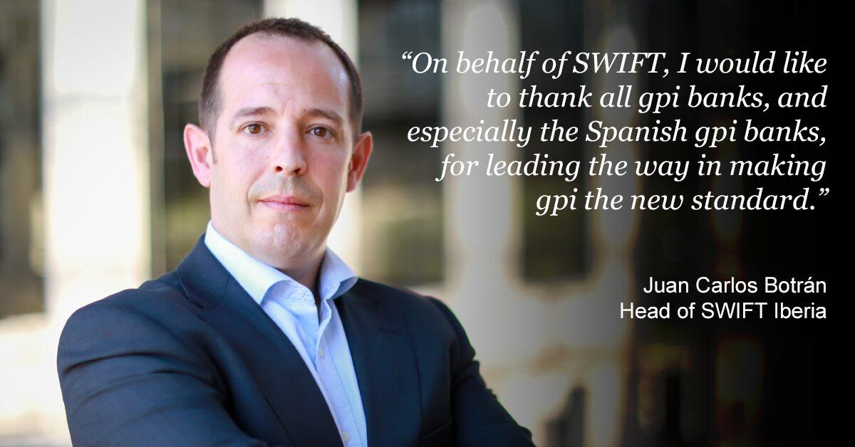 Juan Carlos Botrán, Head of SWIFT Iberia
